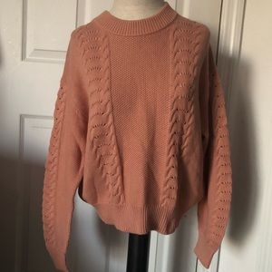 Shore Brand Cashmere Blend Cable Knit Sweater